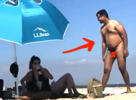 【動画】世界で最もチ●コが小さい男がヌーディストビーチに行った結果ｗｗｗｗｗｗ