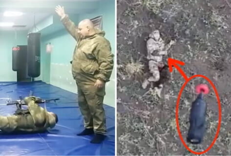 【閲覧注意】ロシア特殊部隊の大佐「爆撃ドローンからはこうやって逃げろ！」⇒ 戦場で実際にやった結果⋯