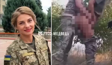 【無修正】ウクライナの美女兵士がレ●プされる動画、流出してしまう・・・これはマジでアウトだろ・・・