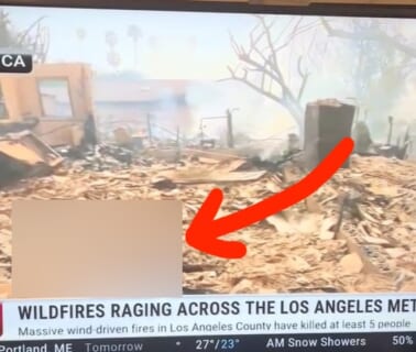 【閲覧注意】カリフォルニアの山火事を映したTV番組、映ってはいけないモノが映ってしまう