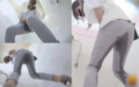 【ﾋﾞｼｮﾋﾞｼｮ】大学でエロい事してるカップル → 女のズボンがヤバい事になっててワロタ